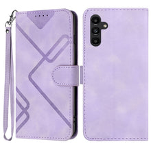 Load image into Gallery viewer, Line Pattern Skin Feel Leather Phone Case, For Samsung Galaxy A55, For Samsung Galaxy A35, For Samsung Galaxy A24 4G, For Samsung Galaxy A14 4G, For Samsung Galaxy A34 5G, For Samsung Galaxy A54 5G, For Samsung Galaxy A04e, For Samsung Galaxy S23 Ultra 5G