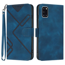 Load image into Gallery viewer, Line Pattern Skin Feel Leather Phone Case, For Samsung Galaxy A12, For Samsung Galaxy Note20 Ultra, For Samsung Galaxy Note20, For Samsung Galaxy A01 / M01, For Samsung Galaxy A21s, For Samsung Galaxy A51 5G, For Samsung Galaxy A71 5G                  ...