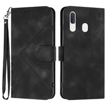 Load image into Gallery viewer, Line Pattern Skin Feel Leather Phone Case, For Samsung Galaxy A20s, For Samsung Galaxy Note10+, For Samsung Galaxy A20e / A10e, For Samsung Galaxy A70, For Samsung Galaxy A40, For Samsung Galaxy A10 / M10, For Samsung Galaxy A20 / A30                  ...