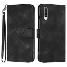 Load image into Gallery viewer, Line Pattern Skin Feel Leather Phone Case, For Samsung Galaxy A11 EU Version, For Samsung Galaxy S20, For Samsung Galaxy S20+, For Samsung Galaxy A21 EU Version, For Samsung Galaxy A71 4G, For Samsung Galaxy A51 4G, For Samsung Galaxy A50 / A50s       ...
