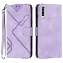 Load image into Gallery viewer, Line Pattern Skin Feel Leather Phone Case, For Samsung Galaxy A11 EU Version, For Samsung Galaxy S20, For Samsung Galaxy S20+, For Samsung Galaxy A21 EU Version, For Samsung Galaxy A71 4G, For Samsung Galaxy A51 4G, For Samsung Galaxy A50 / A50s       ...