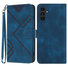 Load image into Gallery viewer, Line Pattern Skin Feel Leather Phone Case, For Samsung Galaxy A55, For Samsung Galaxy A35, For Samsung Galaxy A24 4G, For Samsung Galaxy A14 4G, For Samsung Galaxy A34 5G, For Samsung Galaxy A54 5G, For Samsung Galaxy A04e, For Samsung Galaxy S23 Ultra 5G