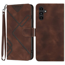 Load image into Gallery viewer, Line Pattern Skin Feel Leather Phone Case, For Samsung Galaxy A55, For Samsung Galaxy A35, For Samsung Galaxy A24 4G, For Samsung Galaxy A14 4G, For Samsung Galaxy A34 5G, For Samsung Galaxy A54 5G, For Samsung Galaxy A04e, For Samsung Galaxy S23 Ultra 5G