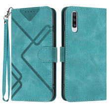 Load image into Gallery viewer, Line Pattern Skin Feel Leather Phone Case, For Samsung Galaxy A20s, For Samsung Galaxy Note10+, For Samsung Galaxy A20e / A10e, For Samsung Galaxy A70, For Samsung Galaxy A40, For Samsung Galaxy A10 / M10, For Samsung Galaxy A20 / A30                  ...