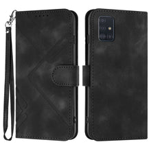 Load image into Gallery viewer, Line Pattern Skin Feel Leather Phone Case, For Samsung Galaxy A11 EU Version, For Samsung Galaxy S20, For Samsung Galaxy S20+, For Samsung Galaxy A21 EU Version, For Samsung Galaxy A71 4G, For Samsung Galaxy A51 4G, For Samsung Galaxy A50 / A50s       ...