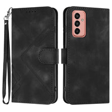 Load image into Gallery viewer, Line Pattern Skin Feel Leather Phone Case, For Samsung Galaxy S23+ 5G, For Samsung Galaxy S23 5G, For Samsung Galaxy A14 5G, For Samsung Galaxy M13 India / F13, For Samsung Galaxy S20 FE, For Samsung Galaxy Xcover6 Pro, For Samsung Galaxy M53 5G       ...