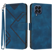 Load image into Gallery viewer, Line Pattern Skin Feel Leather Phone Case, For Samsung Galaxy S23+ 5G, For Samsung Galaxy S23 5G, For Samsung Galaxy A14 5G, For Samsung Galaxy M13 India / F13, For Samsung Galaxy S20 FE, For Samsung Galaxy Xcover6 Pro, For Samsung Galaxy M53 5G       ...