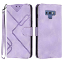 Load image into Gallery viewer, Line Pattern Skin Feel Leather Phone Case