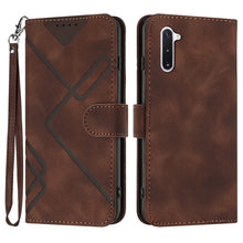 Load image into Gallery viewer, Line Pattern Skin Feel Leather Phone Case, For Samsung Galaxy A11 EU Version, For Samsung Galaxy S20, For Samsung Galaxy S20+, For Samsung Galaxy A21 EU Version, For Samsung Galaxy A71 4G, For Samsung Galaxy A51 4G, For Samsung Galaxy A50 / A50s       ...