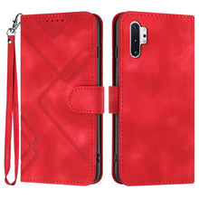 Load image into Gallery viewer, Line Pattern Skin Feel Leather Phone Case, For Samsung Galaxy A20s, For Samsung Galaxy Note10+, For Samsung Galaxy A20e / A10e, For Samsung Galaxy A70, For Samsung Galaxy A40, For Samsung Galaxy A10 / M10, For Samsung Galaxy A20 / A30                  ...