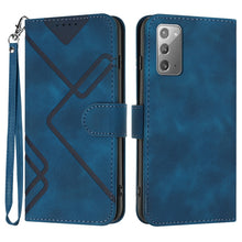 Load image into Gallery viewer, Line Pattern Skin Feel Leather Phone Case, For Samsung Galaxy A12, For Samsung Galaxy Note20 Ultra, For Samsung Galaxy Note20, For Samsung Galaxy A01 / M01, For Samsung Galaxy A21s, For Samsung Galaxy A51 5G, For Samsung Galaxy A71 5G                  ...