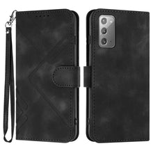 Load image into Gallery viewer, Line Pattern Skin Feel Leather Phone Case, For Samsung Galaxy A12, For Samsung Galaxy Note20 Ultra, For Samsung Galaxy Note20, For Samsung Galaxy A01 / M01, For Samsung Galaxy A21s, For Samsung Galaxy A51 5G, For Samsung Galaxy A71 5G                  ...