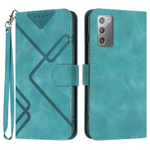 Load image into Gallery viewer, Line Pattern Skin Feel Leather Phone Case, For Samsung Galaxy A12, For Samsung Galaxy Note20 Ultra, For Samsung Galaxy Note20, For Samsung Galaxy A01 / M01, For Samsung Galaxy A21s, For Samsung Galaxy A51 5G, For Samsung Galaxy A71 5G                  ...