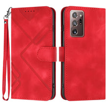 Load image into Gallery viewer, Line Pattern Skin Feel Leather Phone Case, For Samsung Galaxy A12, For Samsung Galaxy Note20 Ultra, For Samsung Galaxy Note20, For Samsung Galaxy A01 / M01, For Samsung Galaxy A21s, For Samsung Galaxy A51 5G, For Samsung Galaxy A71 5G                  ...