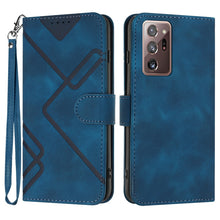 Load image into Gallery viewer, Line Pattern Skin Feel Leather Phone Case, For Samsung Galaxy A12, For Samsung Galaxy Note20 Ultra, For Samsung Galaxy Note20, For Samsung Galaxy A01 / M01, For Samsung Galaxy A21s, For Samsung Galaxy A51 5G, For Samsung Galaxy A71 5G                  ...