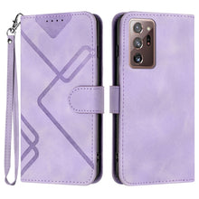 Load image into Gallery viewer, Line Pattern Skin Feel Leather Phone Case, For Samsung Galaxy A12, For Samsung Galaxy Note20 Ultra, For Samsung Galaxy Note20, For Samsung Galaxy A01 / M01, For Samsung Galaxy A21s, For Samsung Galaxy A51 5G, For Samsung Galaxy A71 5G                  ...