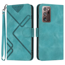 Load image into Gallery viewer, Line Pattern Skin Feel Leather Phone Case, For Samsung Galaxy A12, For Samsung Galaxy Note20 Ultra, For Samsung Galaxy Note20, For Samsung Galaxy A01 / M01, For Samsung Galaxy A21s, For Samsung Galaxy A51 5G, For Samsung Galaxy A71 5G                  ...
