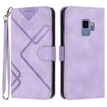Load image into Gallery viewer, Line Pattern Skin Feel Leather Phone Case