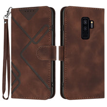 Load image into Gallery viewer, Line Pattern Skin Feel Leather Phone Case