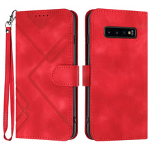 Load image into Gallery viewer, Line Pattern Skin Feel Leather Phone Case