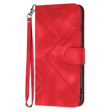 Load image into Gallery viewer, Line Pattern Skin Feel Leather Phone Case