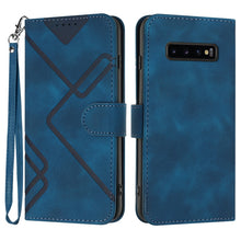 Load image into Gallery viewer, Line Pattern Skin Feel Leather Phone Case