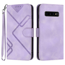 Load image into Gallery viewer, Line Pattern Skin Feel Leather Phone Case