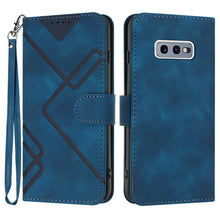 Load image into Gallery viewer, Line Pattern Skin Feel Leather Phone Case, For Samsung Galaxy A20s, For Samsung Galaxy Note10+, For Samsung Galaxy A20e / A10e, For Samsung Galaxy A70, For Samsung Galaxy A40, For Samsung Galaxy A10 / M10, For Samsung Galaxy A20 / A30                  ...