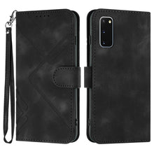 Load image into Gallery viewer, Line Pattern Skin Feel Leather Phone Case, For Samsung Galaxy A11 EU Version, For Samsung Galaxy S20, For Samsung Galaxy S20+, For Samsung Galaxy A21 EU Version, For Samsung Galaxy A71 4G, For Samsung Galaxy A51 4G, For Samsung Galaxy A50 / A50s       ...