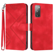 Load image into Gallery viewer, Line Pattern Skin Feel Leather Phone Case, For Samsung Galaxy S23+ 5G, For Samsung Galaxy S23 5G, For Samsung Galaxy A14 5G, For Samsung Galaxy M13 India / F13, For Samsung Galaxy S20 FE, For Samsung Galaxy Xcover6 Pro, For Samsung Galaxy M53 5G       ...