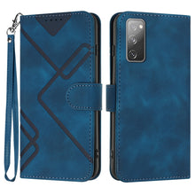 Load image into Gallery viewer, Line Pattern Skin Feel Leather Phone Case, For Samsung Galaxy S23+ 5G, For Samsung Galaxy S23 5G, For Samsung Galaxy A14 5G, For Samsung Galaxy M13 India / F13, For Samsung Galaxy S20 FE, For Samsung Galaxy Xcover6 Pro, For Samsung Galaxy M53 5G       ...