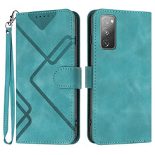 Load image into Gallery viewer, Line Pattern Skin Feel Leather Phone Case, For Samsung Galaxy S23+ 5G, For Samsung Galaxy S23 5G, For Samsung Galaxy A14 5G, For Samsung Galaxy M13 India / F13, For Samsung Galaxy S20 FE, For Samsung Galaxy Xcover6 Pro, For Samsung Galaxy M53 5G       ...