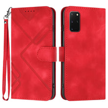 Load image into Gallery viewer, Line Pattern Skin Feel Leather Phone Case, For Samsung Galaxy A11 EU Version, For Samsung Galaxy S20, For Samsung Galaxy S20+, For Samsung Galaxy A21 EU Version, For Samsung Galaxy A71 4G, For Samsung Galaxy A51 4G, For Samsung Galaxy A50 / A50s       ...