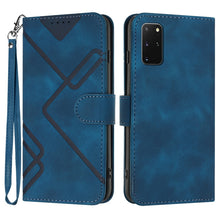 Load image into Gallery viewer, Line Pattern Skin Feel Leather Phone Case, For Samsung Galaxy A11 EU Version, For Samsung Galaxy S20, For Samsung Galaxy S20+, For Samsung Galaxy A21 EU Version, For Samsung Galaxy A71 4G, For Samsung Galaxy A51 4G, For Samsung Galaxy A50 / A50s       ...