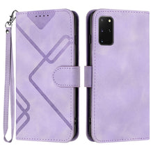 Load image into Gallery viewer, Line Pattern Skin Feel Leather Phone Case, For Samsung Galaxy A11 EU Version, For Samsung Galaxy S20, For Samsung Galaxy S20+, For Samsung Galaxy A21 EU Version, For Samsung Galaxy A71 4G, For Samsung Galaxy A51 4G, For Samsung Galaxy A50 / A50s       ...