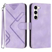 Load image into Gallery viewer, Line Pattern Skin Feel Leather Phone Case, For Samsung Galaxy S23+ 5G, For Samsung Galaxy S23 5G, For Samsung Galaxy A14 5G, For Samsung Galaxy M13 India / F13, For Samsung Galaxy S20 FE, For Samsung Galaxy Xcover6 Pro, For Samsung Galaxy M53 5G       ...