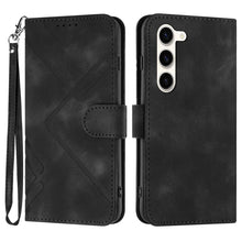 Load image into Gallery viewer, Line Pattern Skin Feel Leather Phone Case, For Samsung Galaxy S23+ 5G, For Samsung Galaxy S23 5G, For Samsung Galaxy A14 5G, For Samsung Galaxy M13 India / F13, For Samsung Galaxy S20 FE, For Samsung Galaxy Xcover6 Pro, For Samsung Galaxy M53 5G       ...