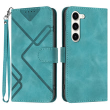 Load image into Gallery viewer, Line Pattern Skin Feel Leather Phone Case, For Samsung Galaxy S23+ 5G, For Samsung Galaxy S23 5G, For Samsung Galaxy A14 5G, For Samsung Galaxy M13 India / F13, For Samsung Galaxy S20 FE, For Samsung Galaxy Xcover6 Pro, For Samsung Galaxy M53 5G       ...