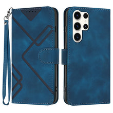 Load image into Gallery viewer, Line Pattern Skin Feel Leather Phone Case, For Samsung Galaxy A55, For Samsung Galaxy A35, For Samsung Galaxy A24 4G, For Samsung Galaxy A14 4G, For Samsung Galaxy A34 5G, For Samsung Galaxy A54 5G, For Samsung Galaxy A04e, For Samsung Galaxy S23 Ultra 5G