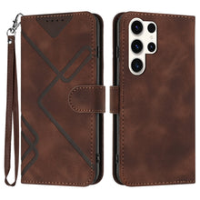 Load image into Gallery viewer, Line Pattern Skin Feel Leather Phone Case, For Samsung Galaxy A55, For Samsung Galaxy A35, For Samsung Galaxy A24 4G, For Samsung Galaxy A14 4G, For Samsung Galaxy A34 5G, For Samsung Galaxy A54 5G, For Samsung Galaxy A04e, For Samsung Galaxy S23 Ultra 5G