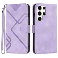 Load image into Gallery viewer, Line Pattern Skin Feel Leather Phone Case, For Samsung Galaxy A55, For Samsung Galaxy A35, For Samsung Galaxy A24 4G, For Samsung Galaxy A14 4G, For Samsung Galaxy A34 5G, For Samsung Galaxy A54 5G, For Samsung Galaxy A04e, For Samsung Galaxy S23 Ultra 5G