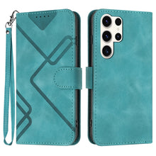Load image into Gallery viewer, Line Pattern Skin Feel Leather Phone Case, For Samsung Galaxy A55, For Samsung Galaxy A35, For Samsung Galaxy A24 4G, For Samsung Galaxy A14 4G, For Samsung Galaxy A34 5G, For Samsung Galaxy A54 5G, For Samsung Galaxy A04e, For Samsung Galaxy S23 Ultra 5G