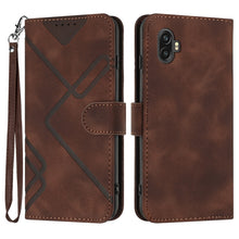 Load image into Gallery viewer, Line Pattern Skin Feel Leather Phone Case, For Samsung Galaxy S23+ 5G, For Samsung Galaxy S23 5G, For Samsung Galaxy A14 5G, For Samsung Galaxy M13 India / F13, For Samsung Galaxy S20 FE, For Samsung Galaxy Xcover6 Pro, For Samsung Galaxy M53 5G       ...