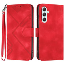 Load image into Gallery viewer, Line Pattern Skin Feel Leather Phone Case, For Samsung Galaxy A55, For Samsung Galaxy A35, For Samsung Galaxy A24 4G, For Samsung Galaxy A14 4G, For Samsung Galaxy A34 5G, For Samsung Galaxy A54 5G, For Samsung Galaxy A04e, For Samsung Galaxy S23 Ultra 5G