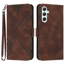 Load image into Gallery viewer, Line Pattern Skin Feel Leather Phone Case, For Samsung Galaxy A55, For Samsung Galaxy A35, For Samsung Galaxy A24 4G, For Samsung Galaxy A14 4G, For Samsung Galaxy A34 5G, For Samsung Galaxy A54 5G, For Samsung Galaxy A04e, For Samsung Galaxy S23 Ultra 5G