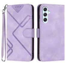 Load image into Gallery viewer, Line Pattern Skin Feel Leather Phone Case, For Samsung Galaxy A55, For Samsung Galaxy A35, For Samsung Galaxy A24 4G, For Samsung Galaxy A14 4G, For Samsung Galaxy A34 5G, For Samsung Galaxy A54 5G, For Samsung Galaxy A04e, For Samsung Galaxy S23 Ultra 5G