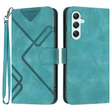 Load image into Gallery viewer, Line Pattern Skin Feel Leather Phone Case, For Samsung Galaxy A55, For Samsung Galaxy A35, For Samsung Galaxy A24 4G, For Samsung Galaxy A14 4G, For Samsung Galaxy A34 5G, For Samsung Galaxy A54 5G, For Samsung Galaxy A04e, For Samsung Galaxy S23 Ultra 5G