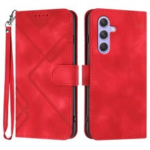 Load image into Gallery viewer, Line Pattern Skin Feel Leather Phone Case, For Samsung Galaxy A55, For Samsung Galaxy A35, For Samsung Galaxy A24 4G, For Samsung Galaxy A14 4G, For Samsung Galaxy A34 5G, For Samsung Galaxy A54 5G, For Samsung Galaxy A04e, For Samsung Galaxy S23 Ultra 5G