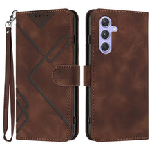 Load image into Gallery viewer, Line Pattern Skin Feel Leather Phone Case, For Samsung Galaxy A55, For Samsung Galaxy A35, For Samsung Galaxy A24 4G, For Samsung Galaxy A14 4G, For Samsung Galaxy A34 5G, For Samsung Galaxy A54 5G, For Samsung Galaxy A04e, For Samsung Galaxy S23 Ultra 5G