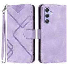 Load image into Gallery viewer, Line Pattern Skin Feel Leather Phone Case, For Samsung Galaxy A55, For Samsung Galaxy A35, For Samsung Galaxy A24 4G, For Samsung Galaxy A14 4G, For Samsung Galaxy A34 5G, For Samsung Galaxy A54 5G, For Samsung Galaxy A04e, For Samsung Galaxy S23 Ultra 5G